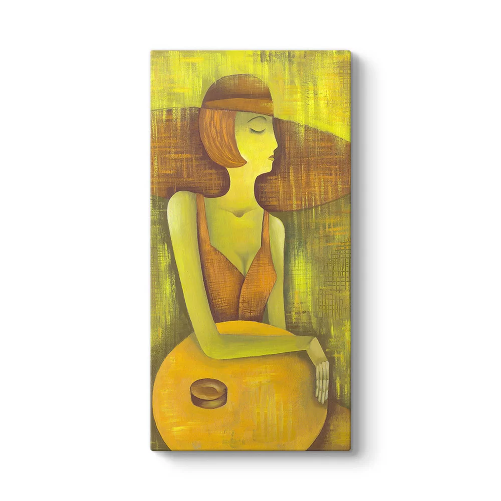 Yellow Women Tablo - Model 7